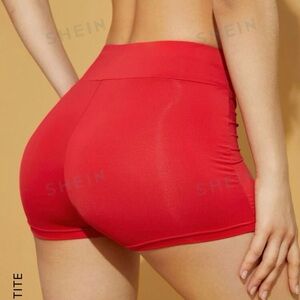 Women red shorts XS
